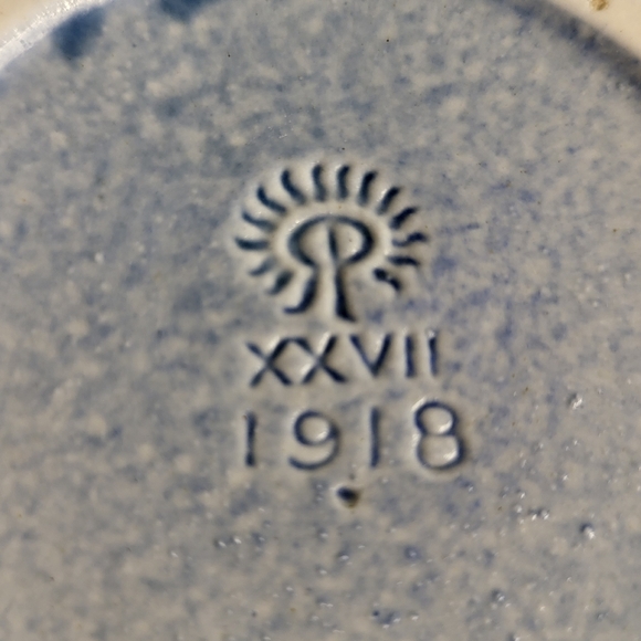 Antique Rookwood Matte Blue Vase circa 1927, 9" - Picture 13 of 16